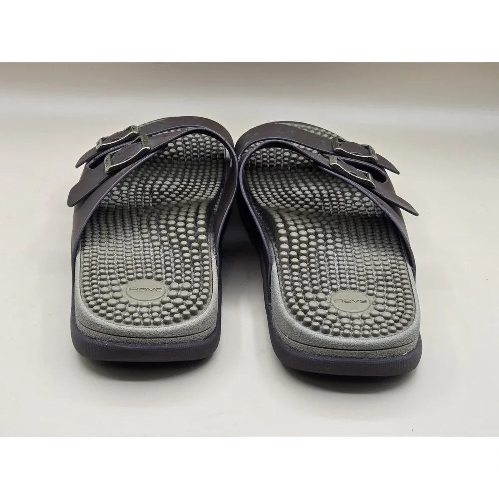 Revs Premium Reflexology Massage Sandals Shock Absorbing Cushion Comfort Size 11